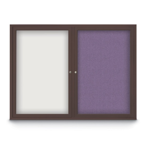 Corkboard, 18"x24", Cork/Bronze